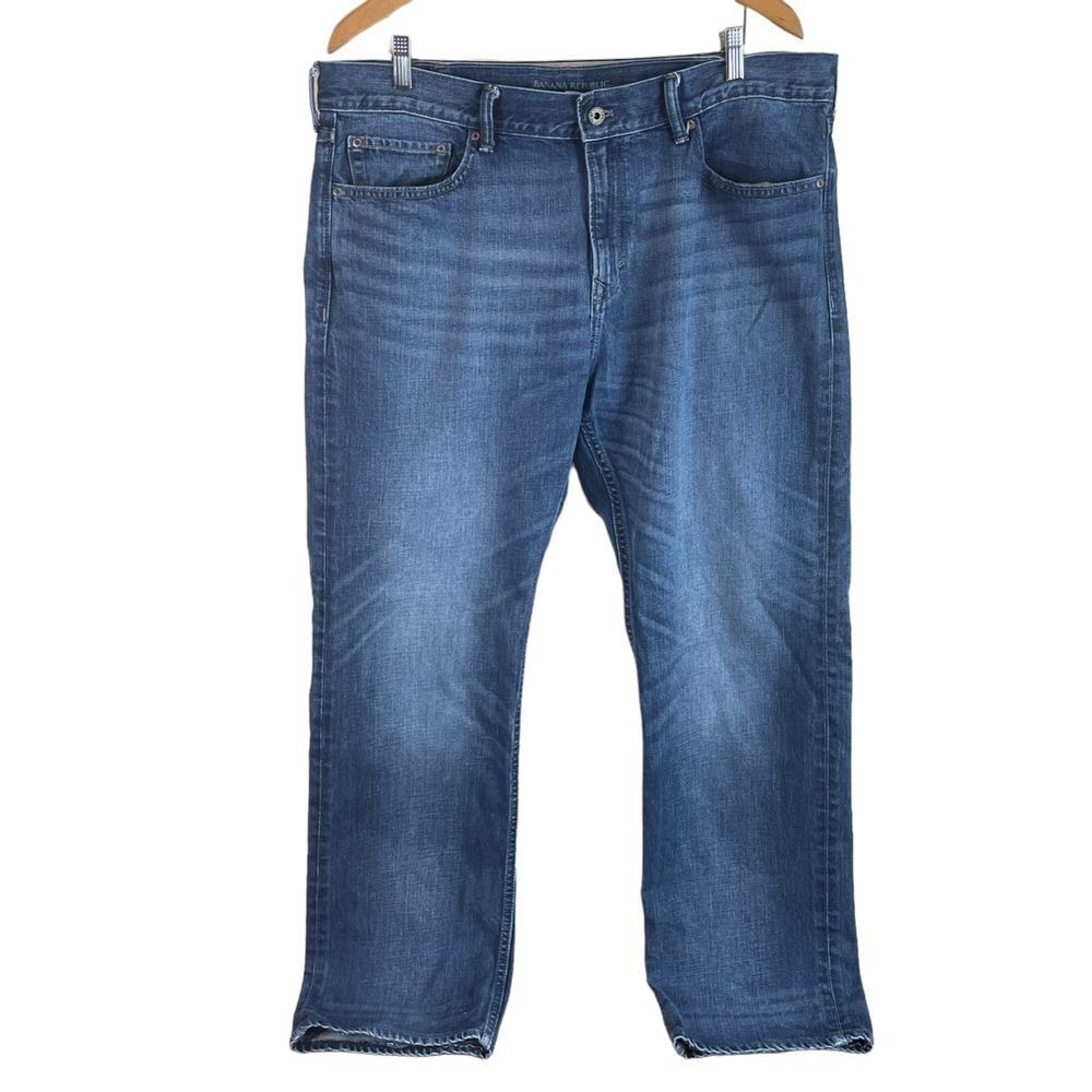 Banana Republic Slim Jeans Mens 38x32 Blue Medium Wash 100% Cotton‎ Denim